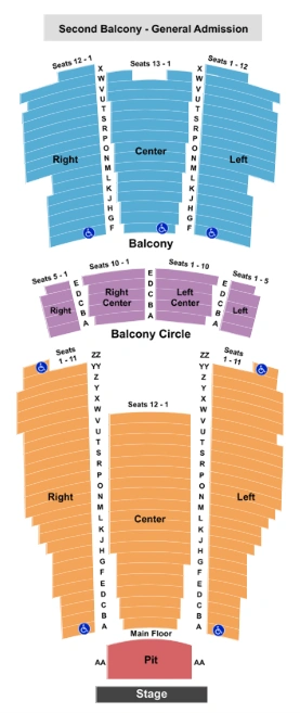 Moore Theatre Seating Chart